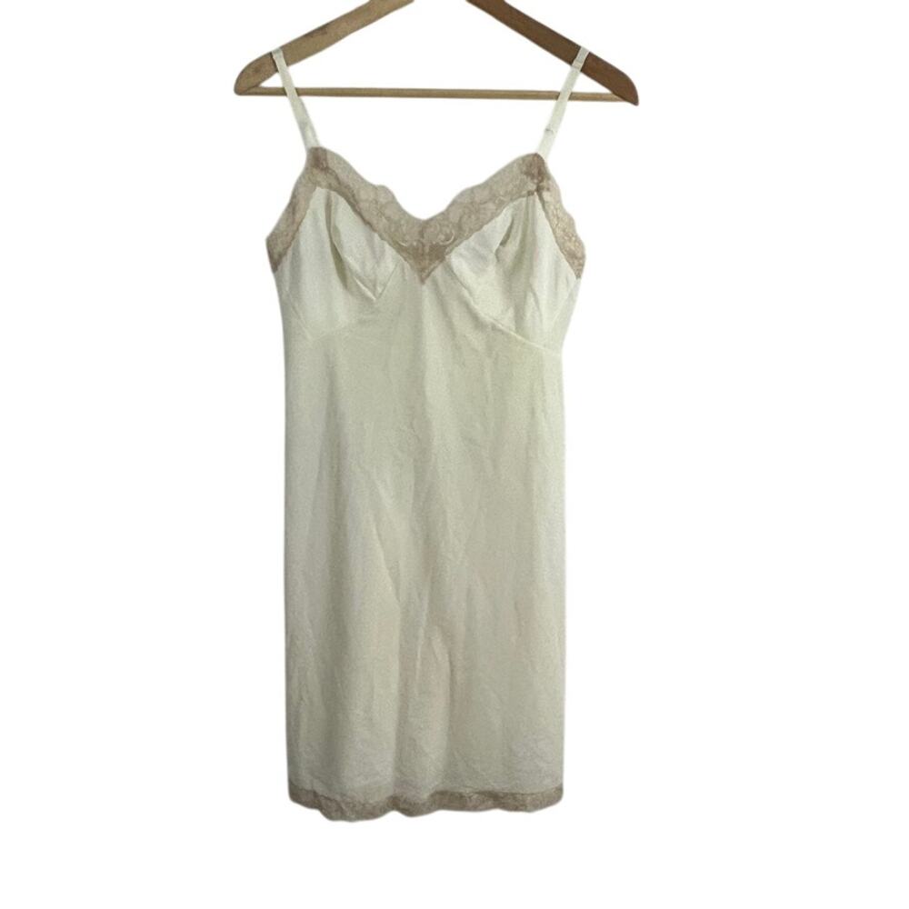 Van Roalte Vintage Nightgown Slip Dress Lace Size 32 Small